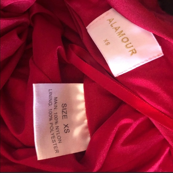 COPY - Alamour the label Red Long Gown XS - Picture 6 of 6
